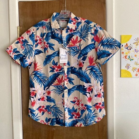 Denim & Flower S/S Buttondown Shirt - Picture 1 of 6